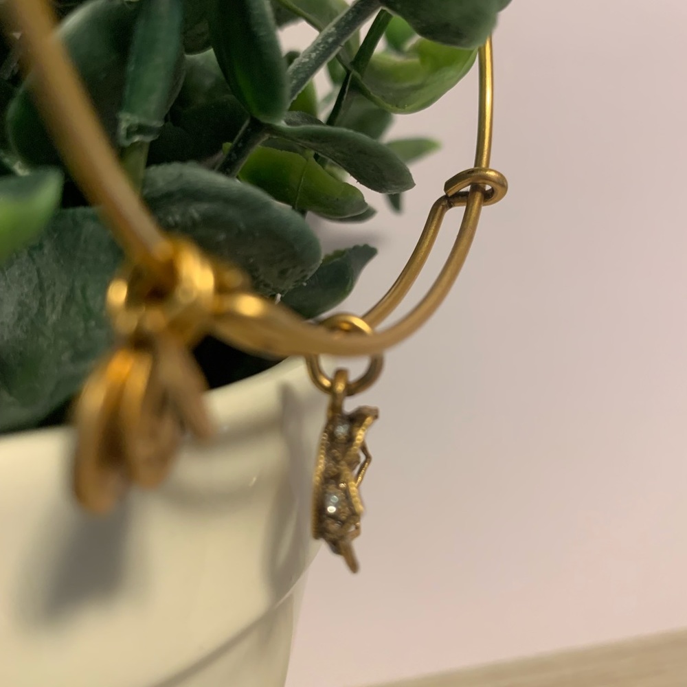 Alex & Ani "Queens Crown" Bangle Bracelet In Rafaelian Gold - Picture 10 of 10